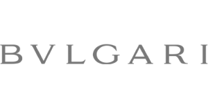 Logo of Bulgari glasses in grey